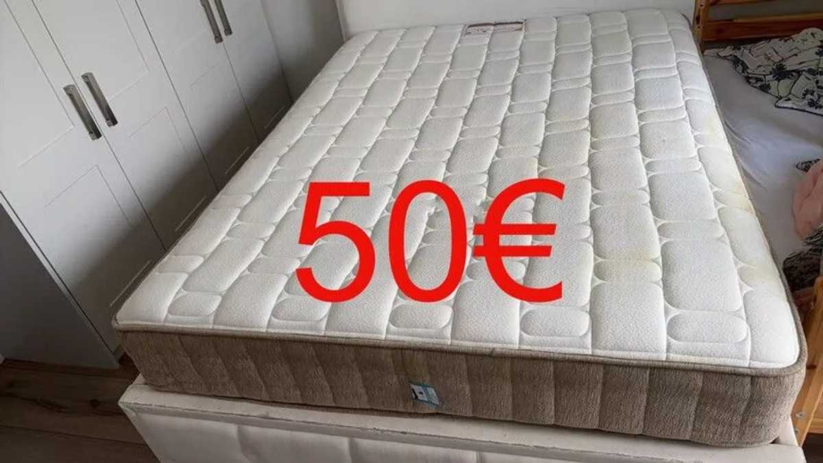 second hand beds, mattress in excellent condition - Image 3