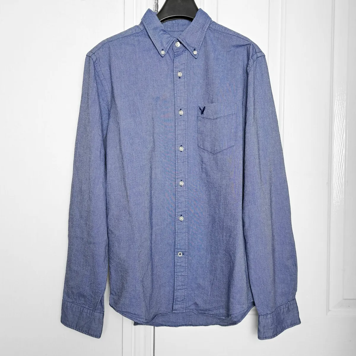 American Eagle Light Blue Long Sleeve Shirt Mens M - Image 1