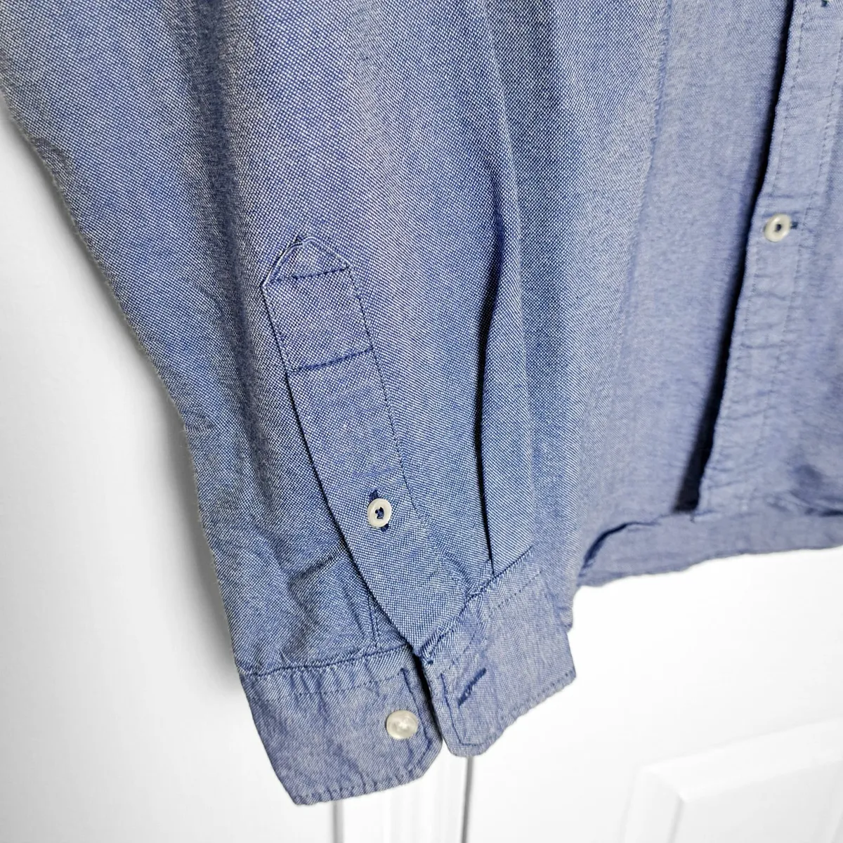 American Eagle Light Blue Long Sleeve Shirt Mens M - Image 3