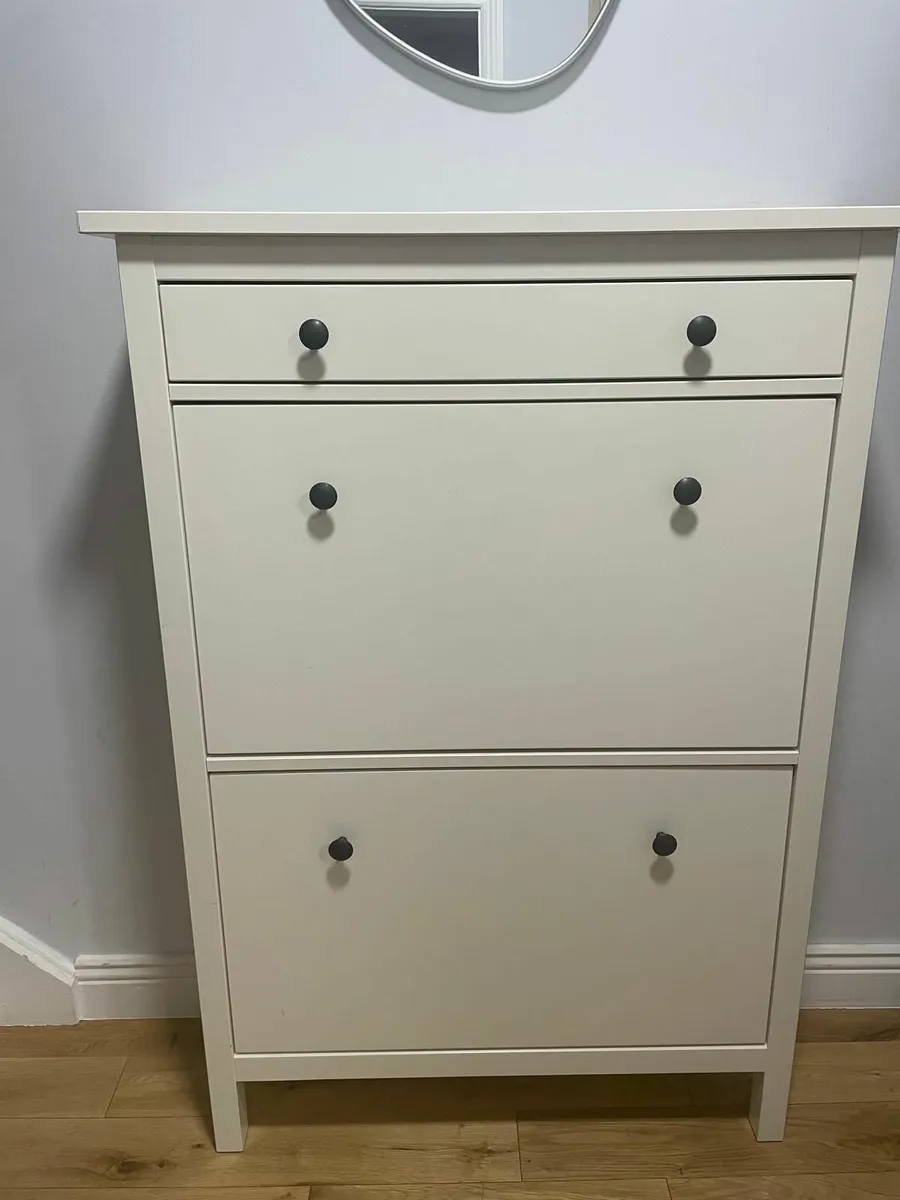 IKEA HEMNES Shoe Cabinet with 2 Compartments - Image 1