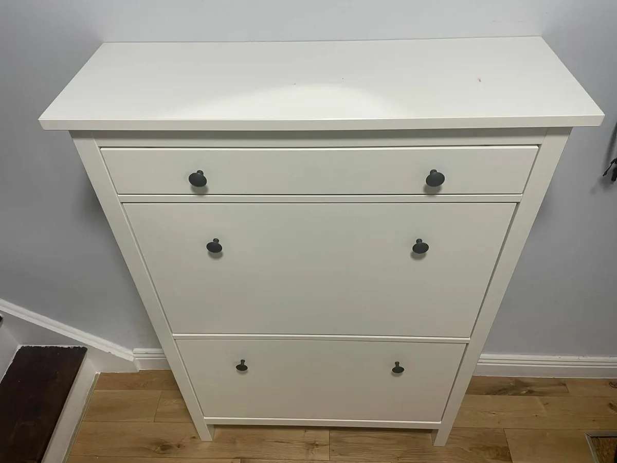IKEA HEMNES Shoe Cabinet with 2 Compartments - Image 2