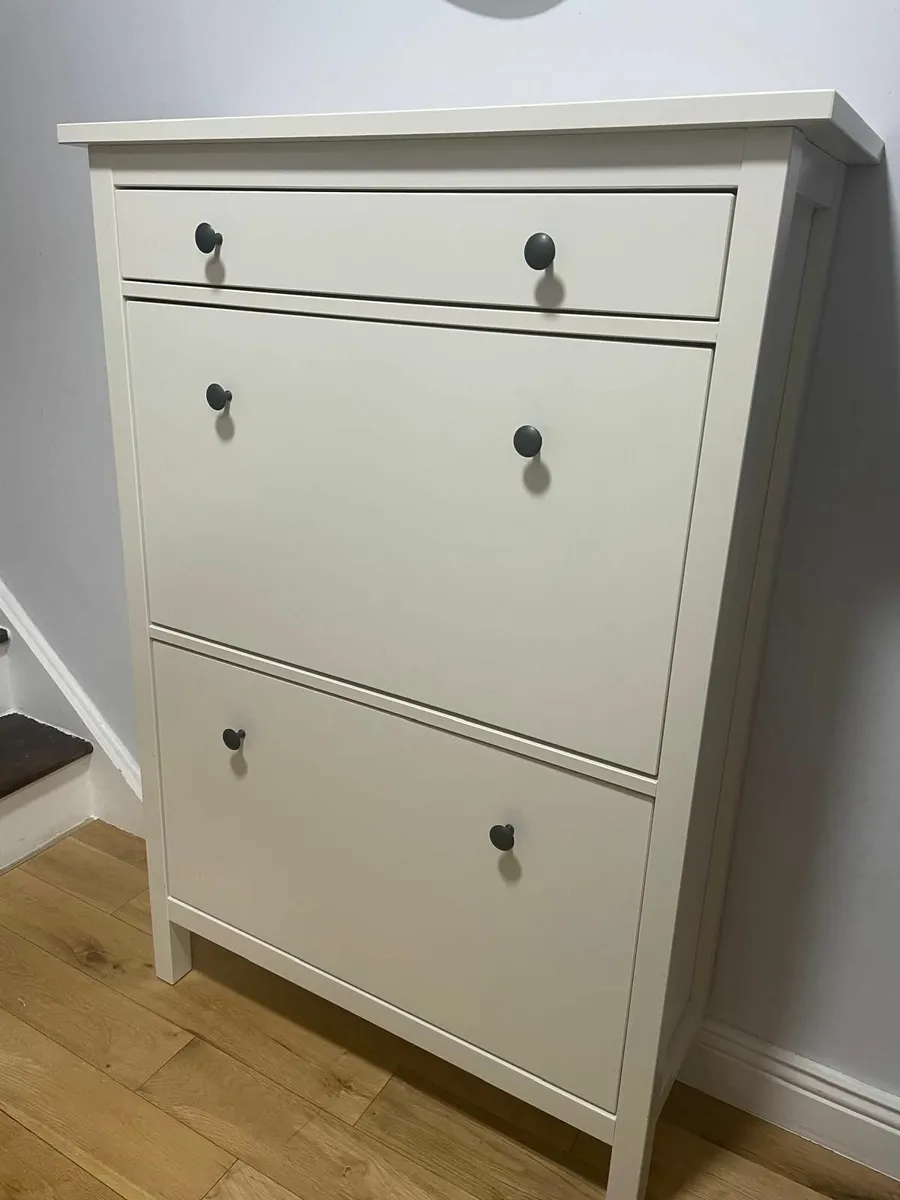 IKEA HEMNES Shoe Cabinet with 2 Compartments - Image 3