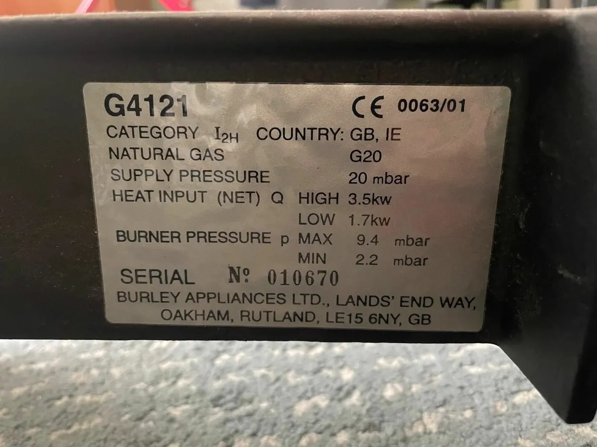 Burley Ambience 4121 Log Effect Flueless Gas Stove - Image 1