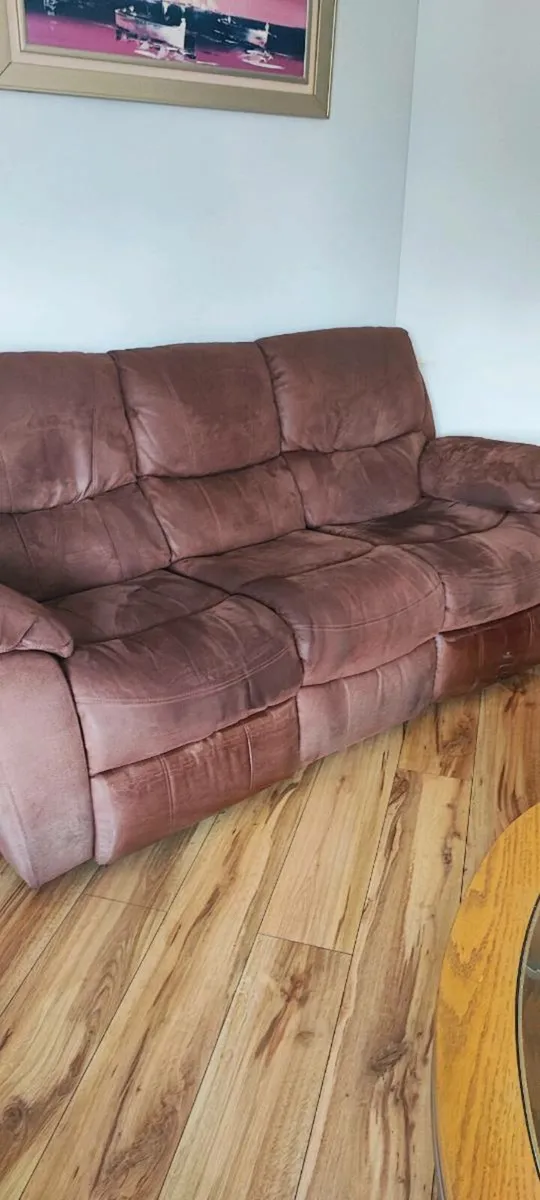 Three & two seater recliner sofa - Image 1