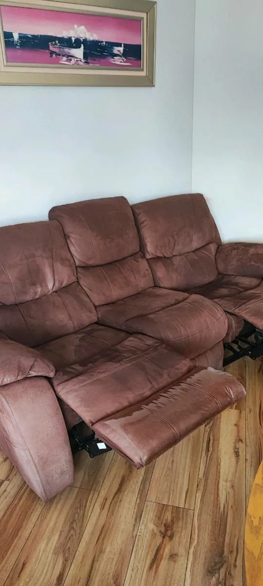Three & two seater recliner sofa - Image 2
