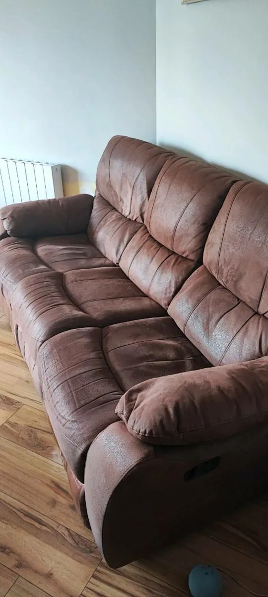 Three & two seater recliner sofa - Image 3