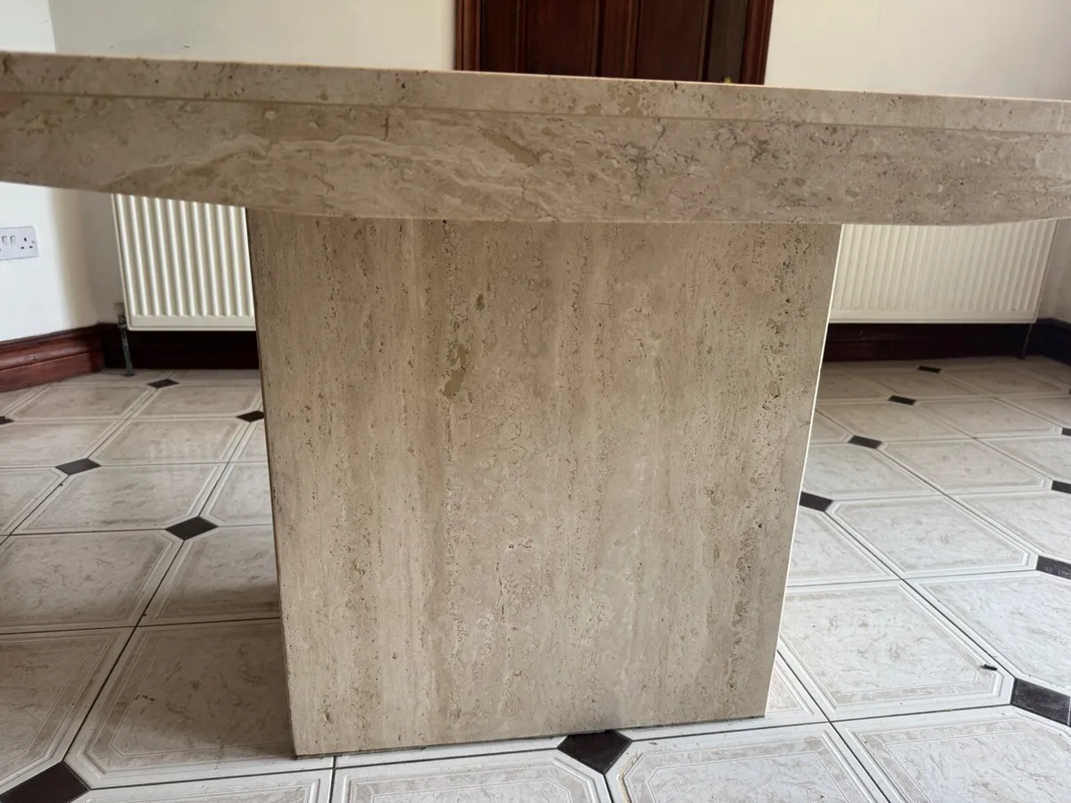 Large real marble table - Image 3
