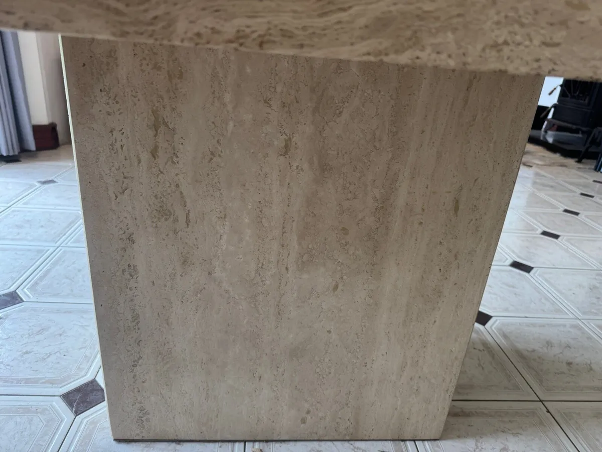 Large real marble table - Image 4