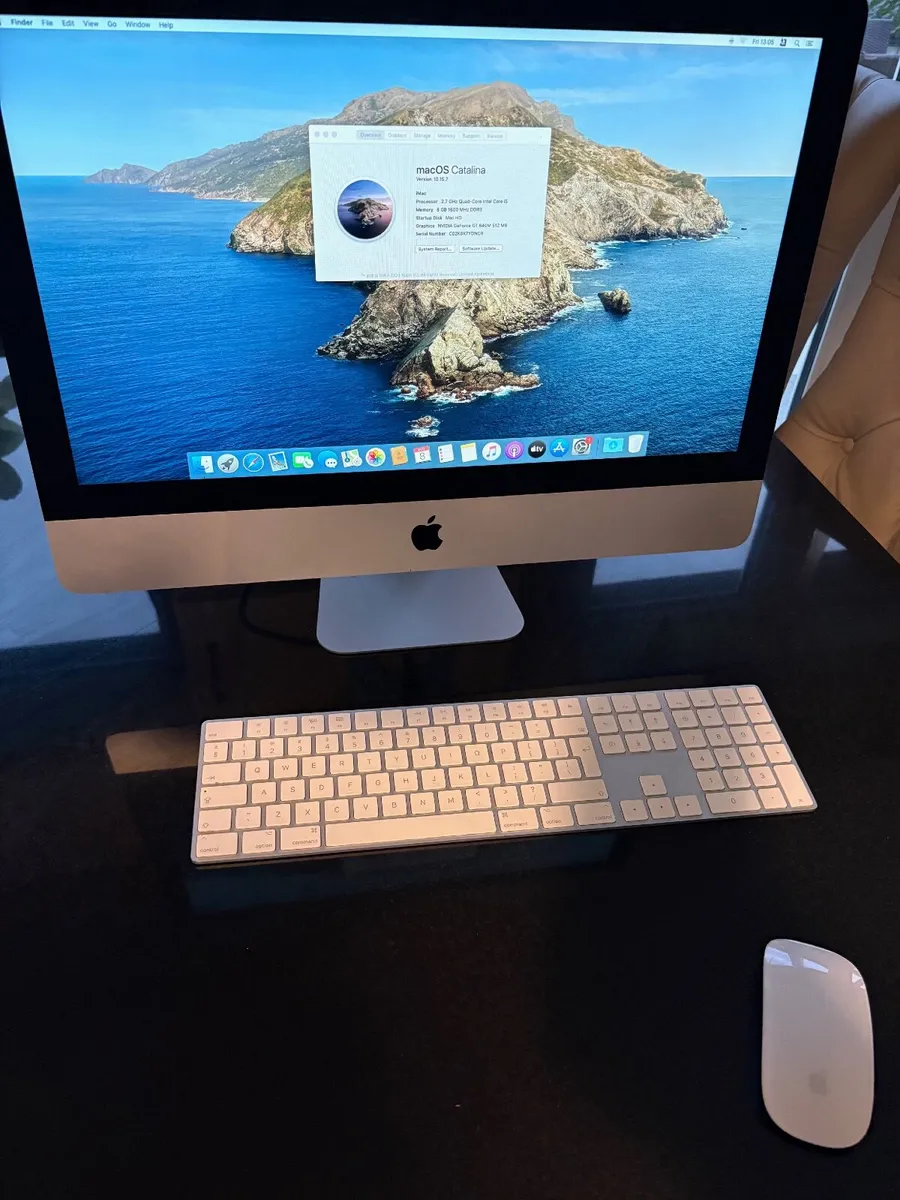 21.5" Apple iMac Slimline 256gb SSD 8GB RAM - Image 1