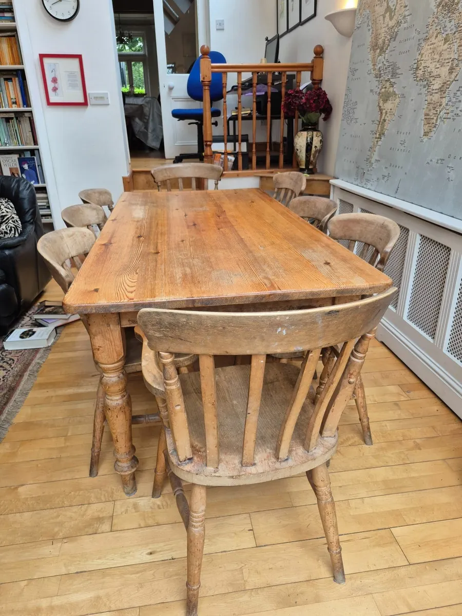 Kitchen Table & 8 Chairs - Image 2
