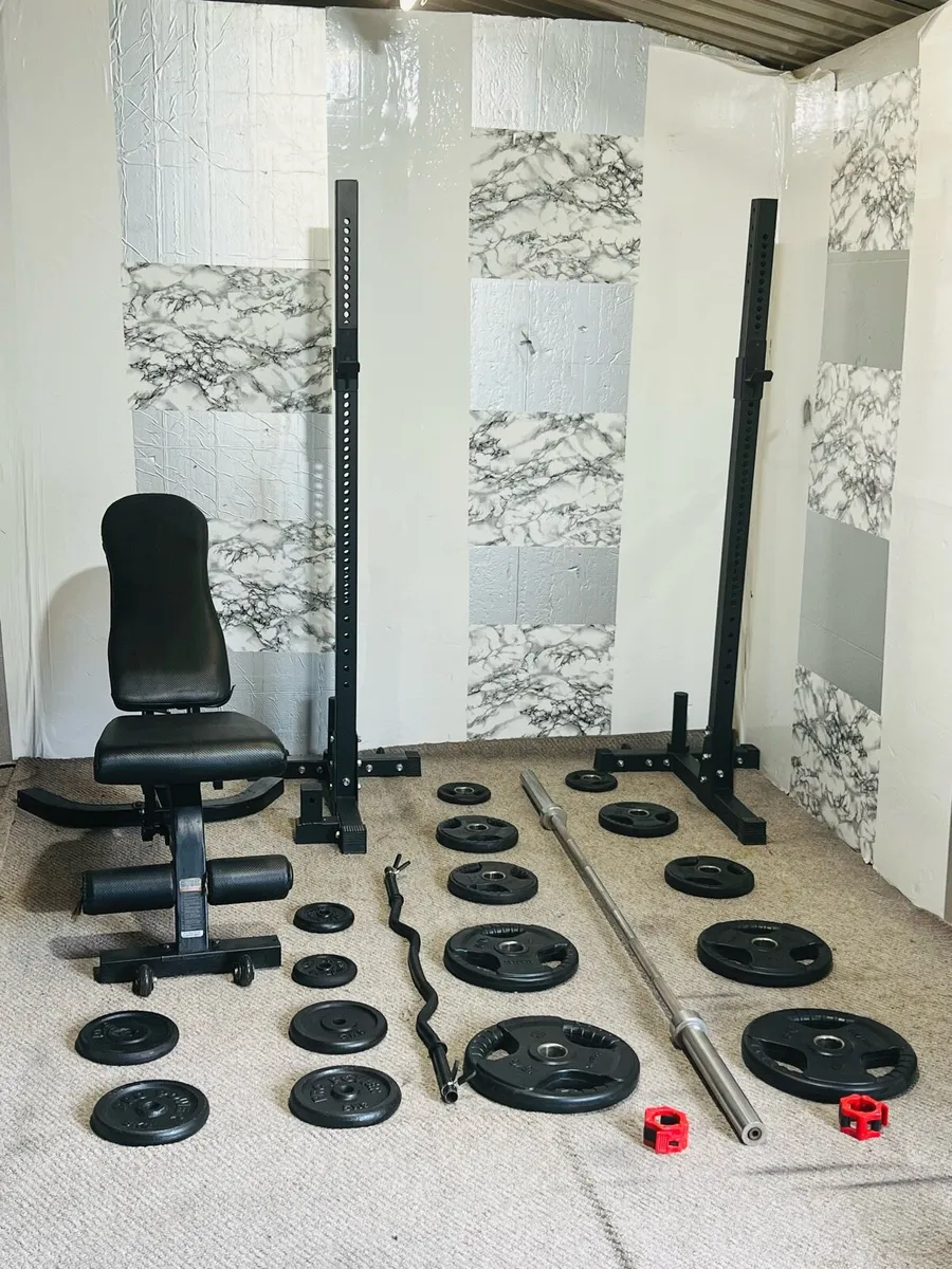 350KG Rated  rack bench Olympic weights barbell - Image 2