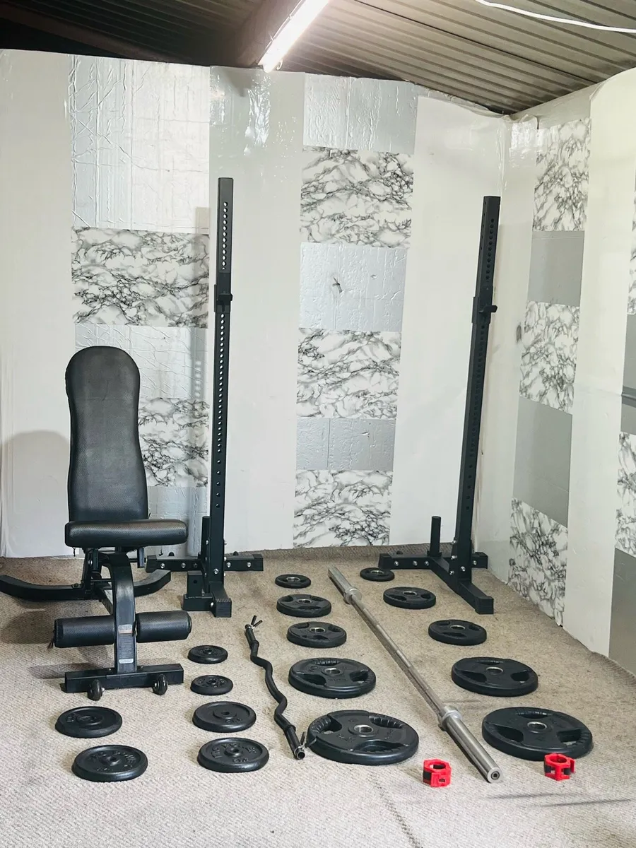 350KG Rated  rack bench Olympic weights barbell - Image 4