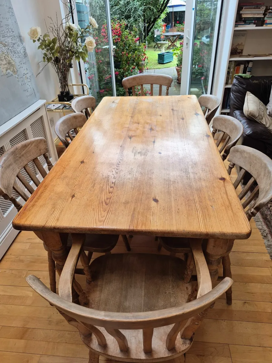 Kitchen Table & 8 Chairs - Image 1