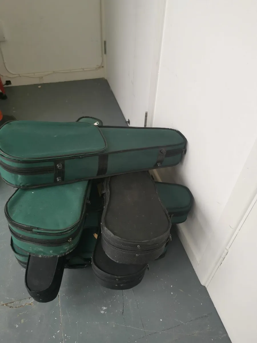 Violin cases  x 8 and 2 violins - Image 4