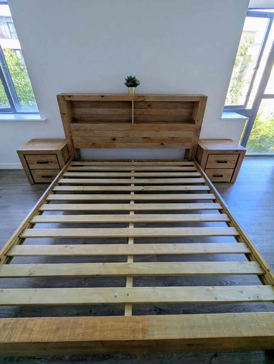 Coolmore Storage Headboard Bed Frame | Super King - Image 1