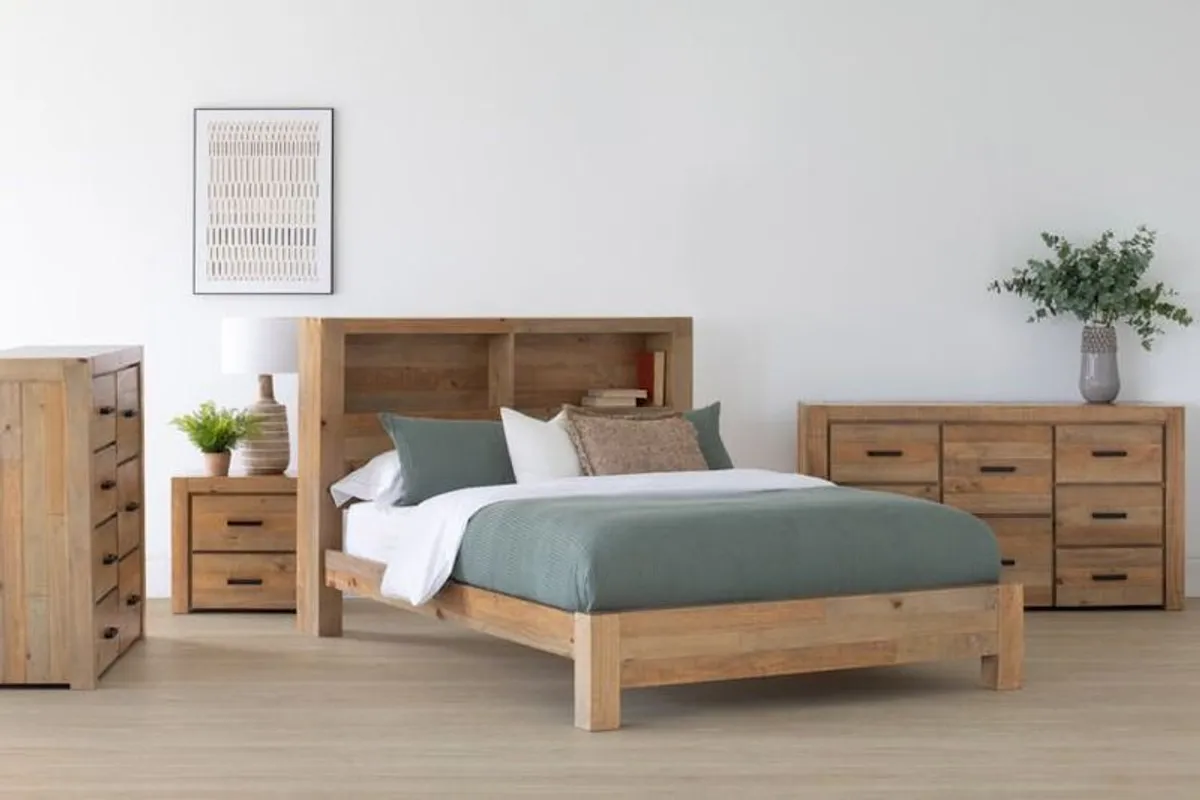 Coolmore Storage Headboard Bed Frame | Super King - Image 4