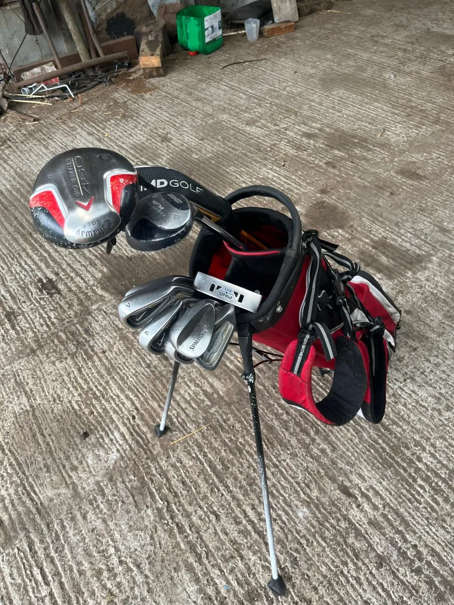 Golf clubs and bag - Image 1