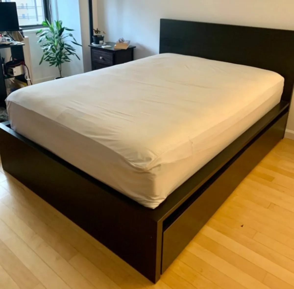 Black SuperKing Bed w 4 drawers Mattress Optional - Image 2