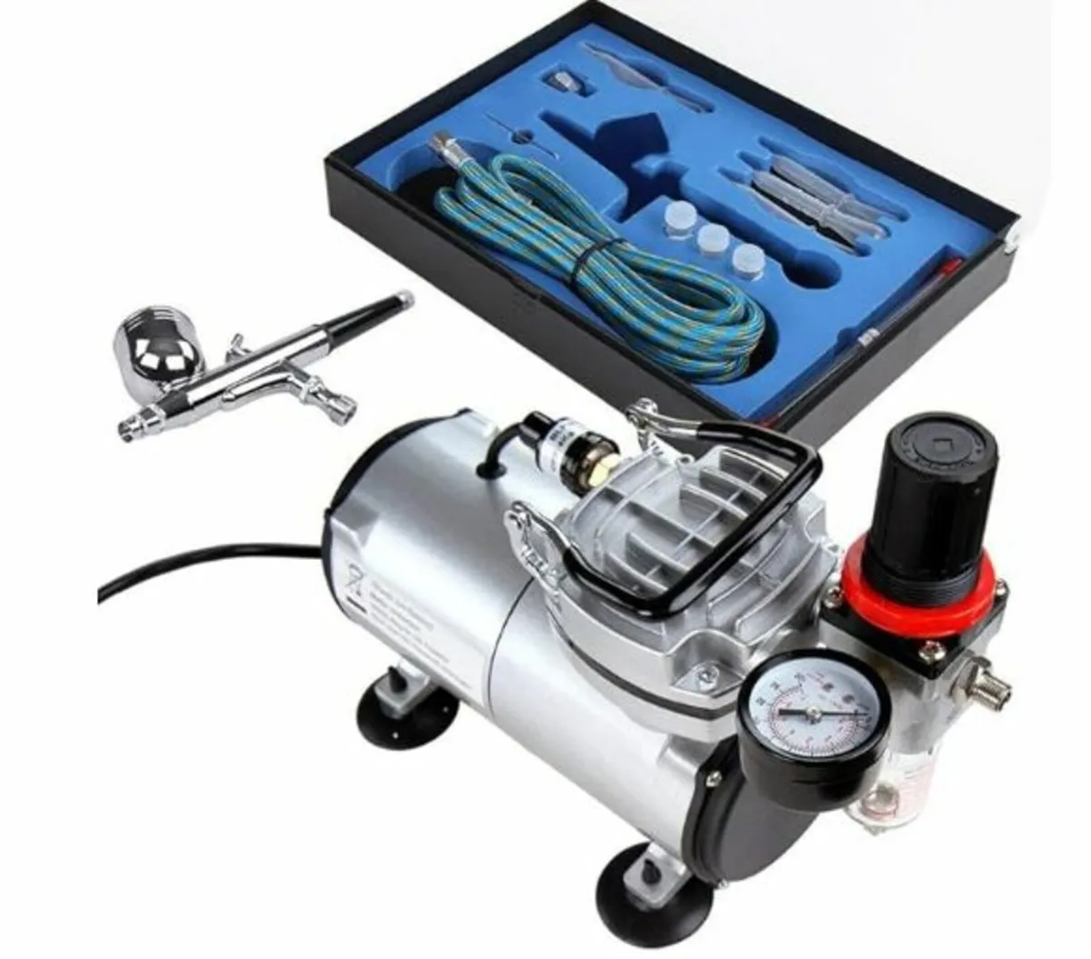 Timbertech Airbrush Kit with Air Compressor ABPST0