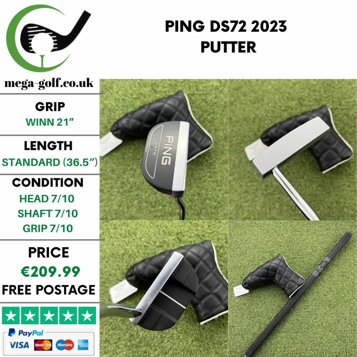 PING DS72 2023 PUTTER / 36.5″ - Image 1