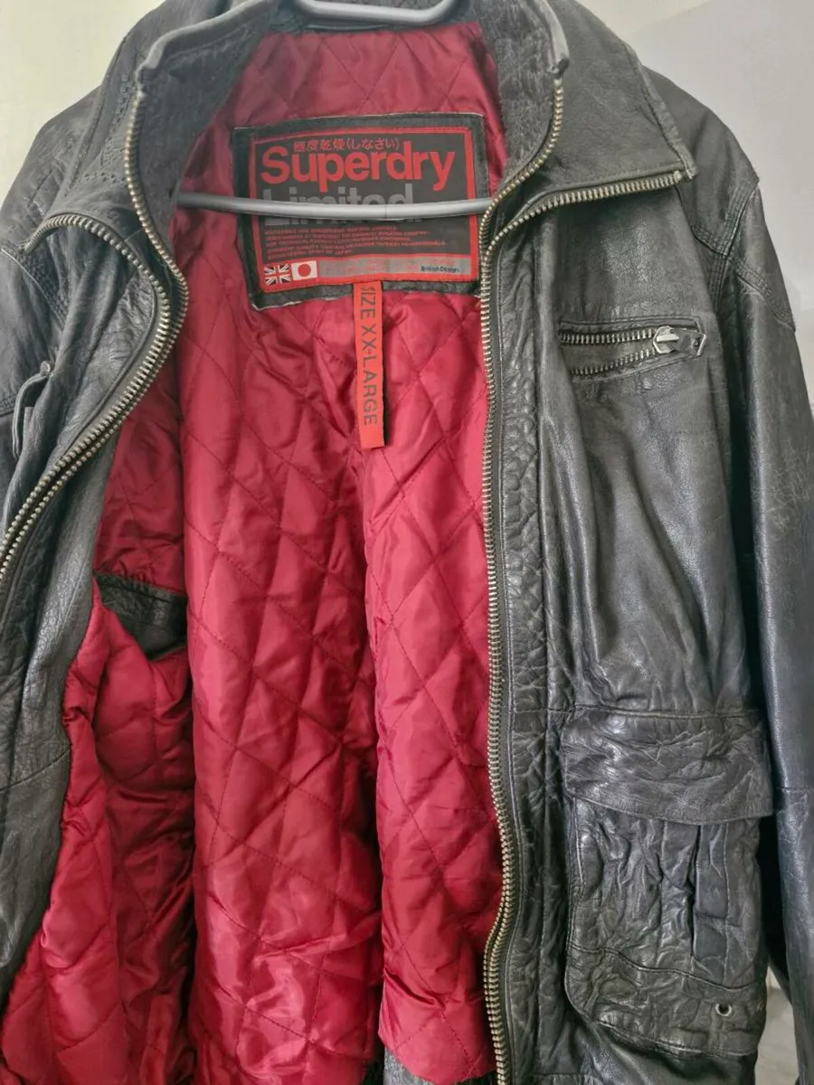 Superdry ORIGINAL LEATHER BIKER JACKET - Image 2