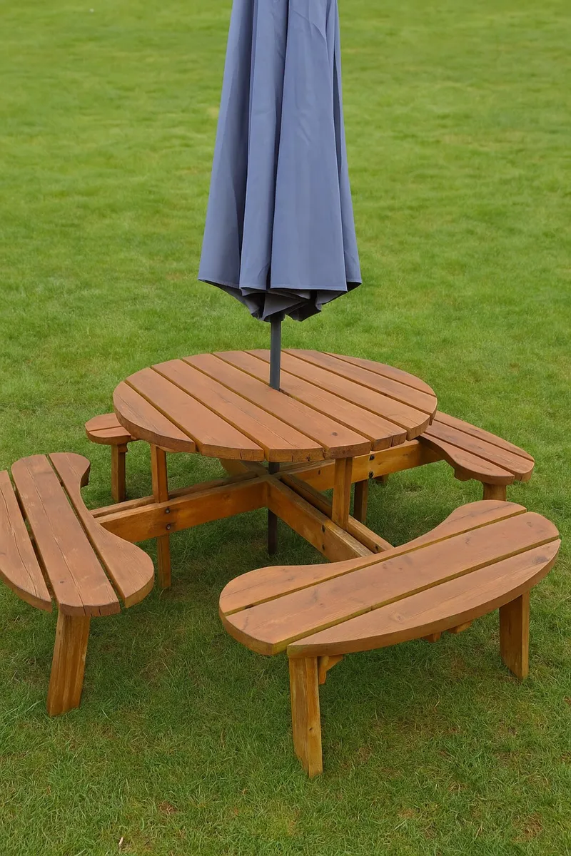 Wooden Garden Bench - Image 3