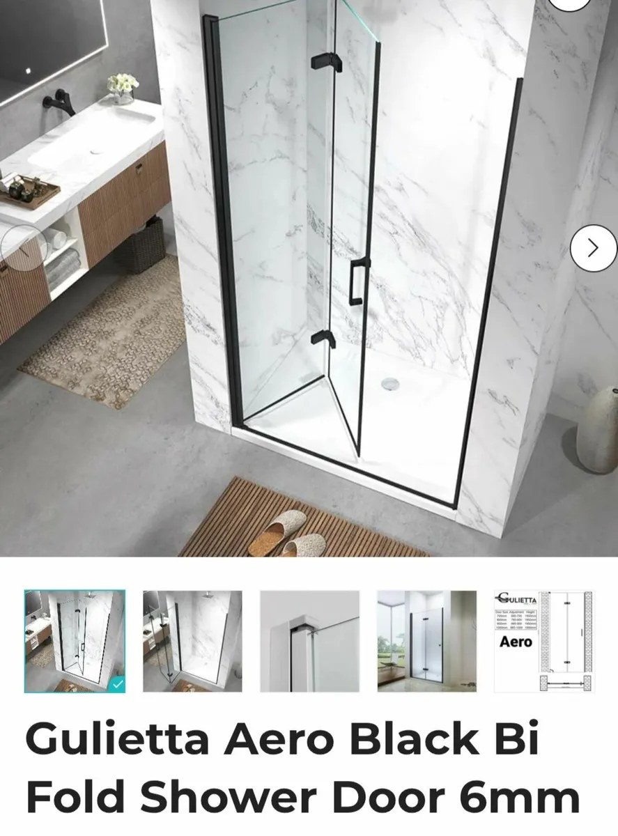 Bilfold Shower Door 685mm - 700mm - Image 3