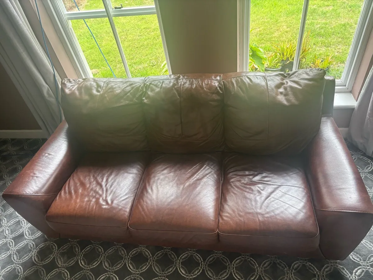 Leather Couch - Image 1