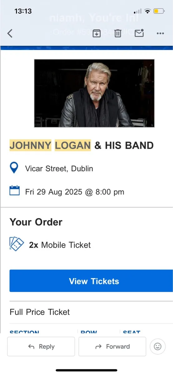 Johnny Logan and his band at Vicar St - Image 1