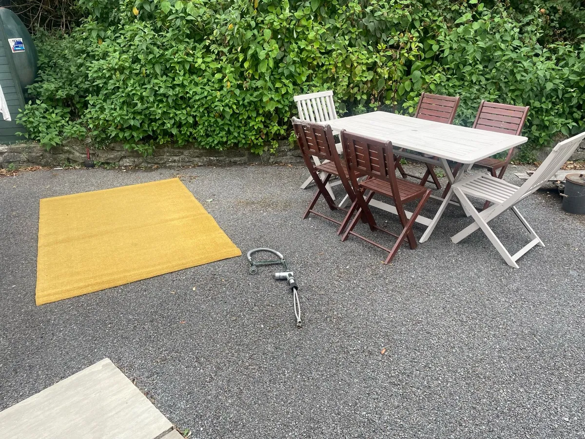 Garden table and chairs
