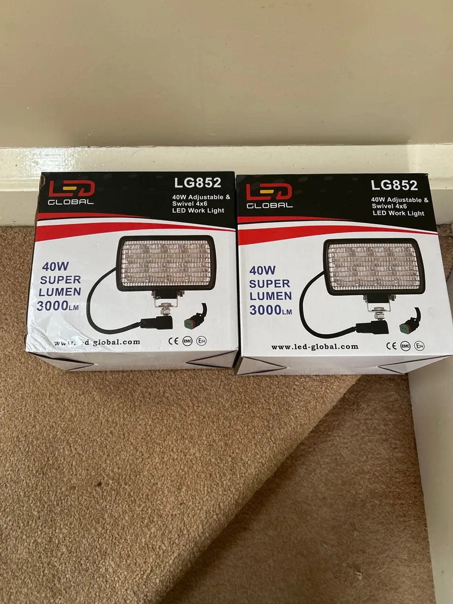 40w adjustable and swivel 4x6 led work lights - Image 1