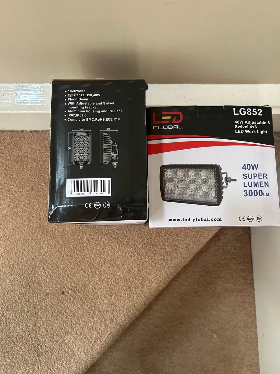 40w adjustable and swivel 4x6 led work lights - Image 2