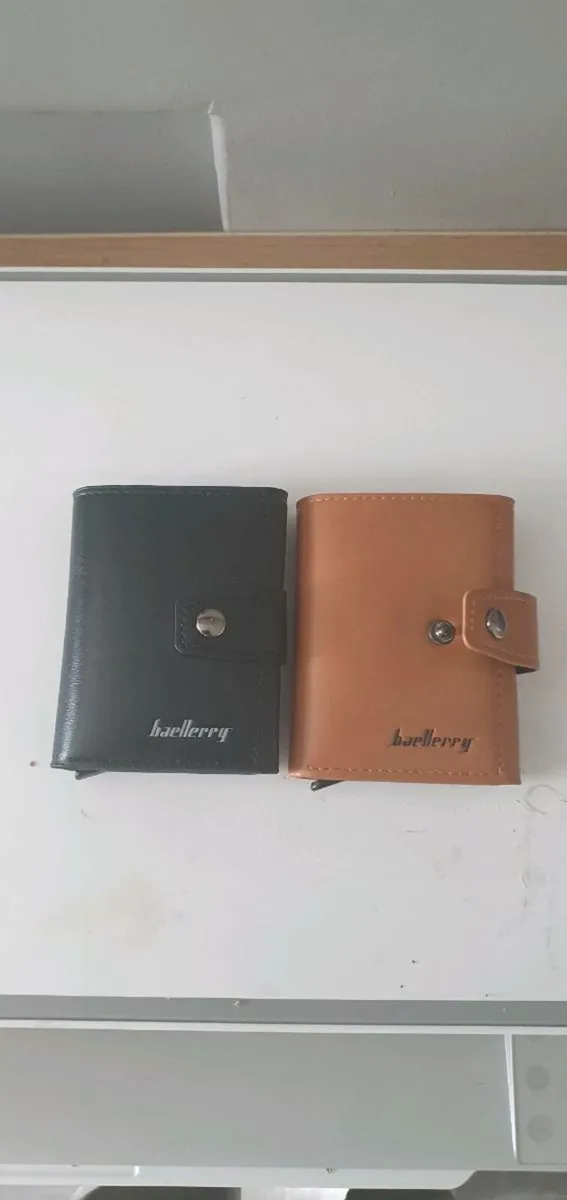 Leather Anti Theft Card Wallets - Image 2