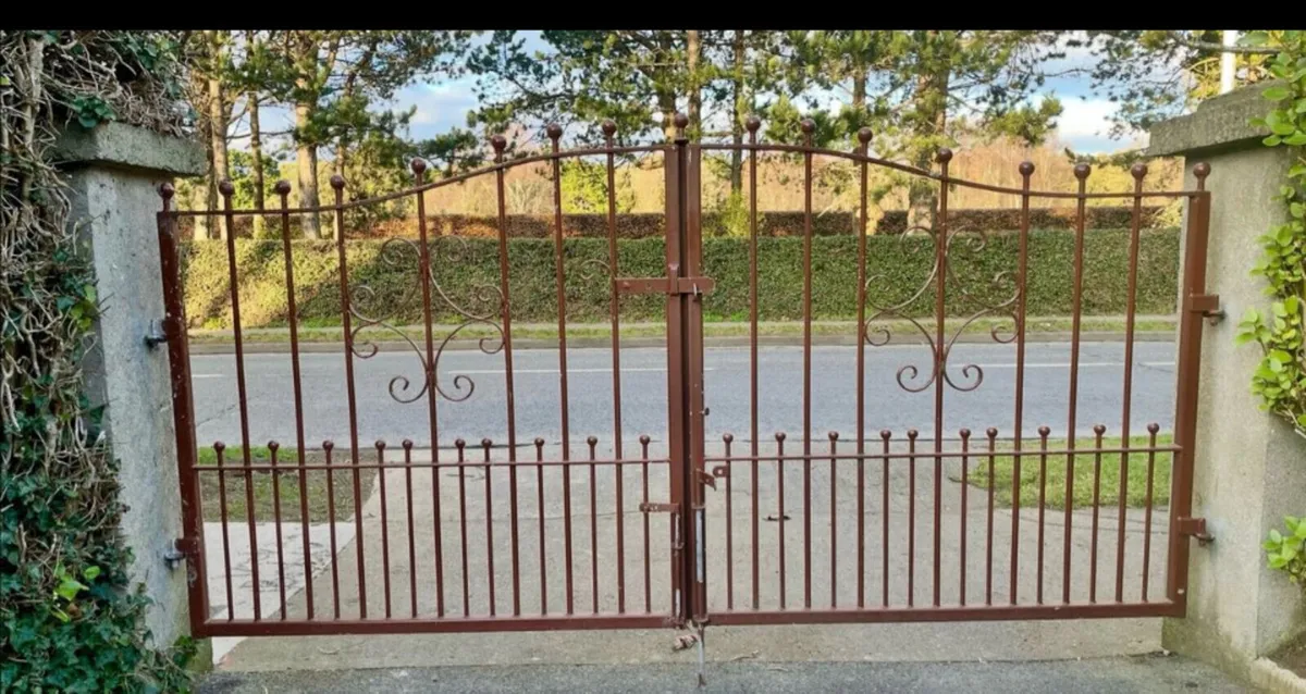 Galvanised Entrance Gates plus Railings - Image 2