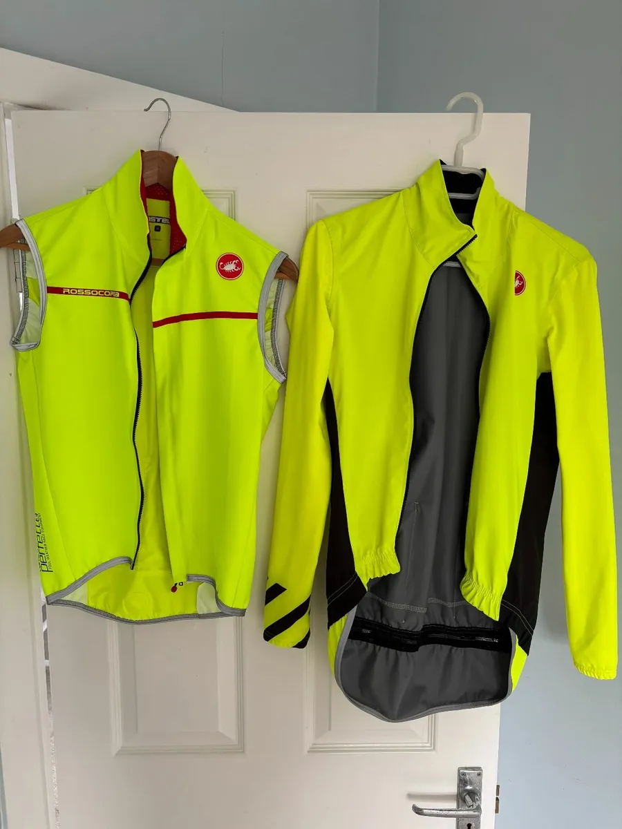 Castelli Rainjacket & Gilet (brand new) - Image 1