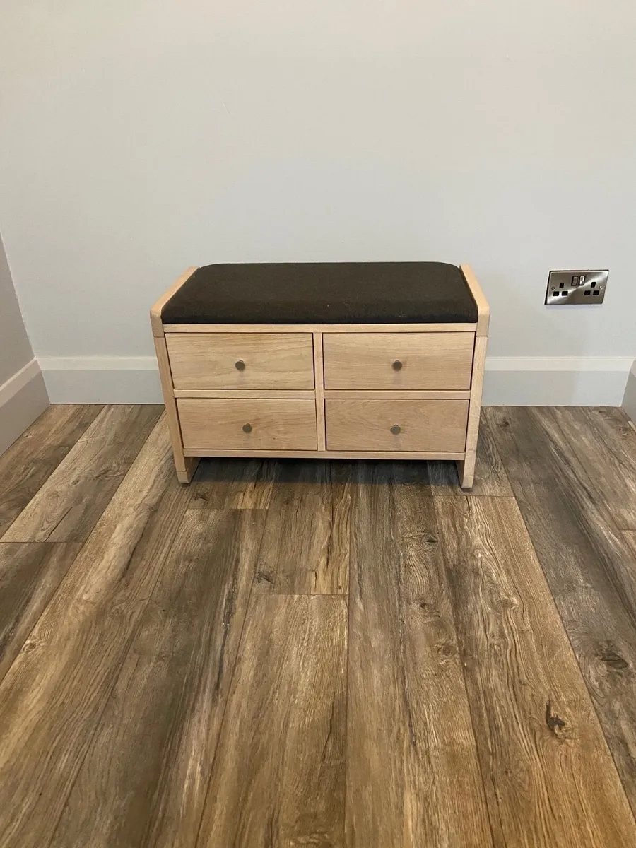 Hall bench with drawers - Image 1