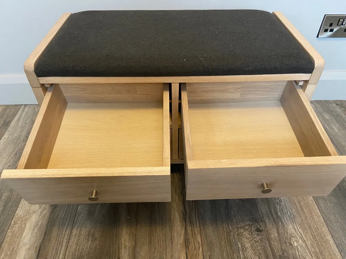 Hall bench with drawers - Image 3