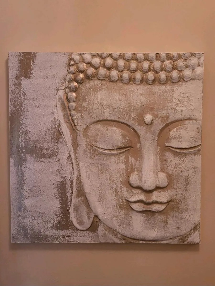 Canvas Buddha picture - Image 1