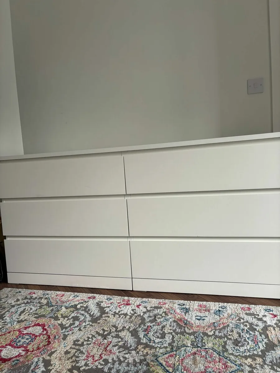 MALM Chest of 6 drawers, white, 160x78 cm - Image 2