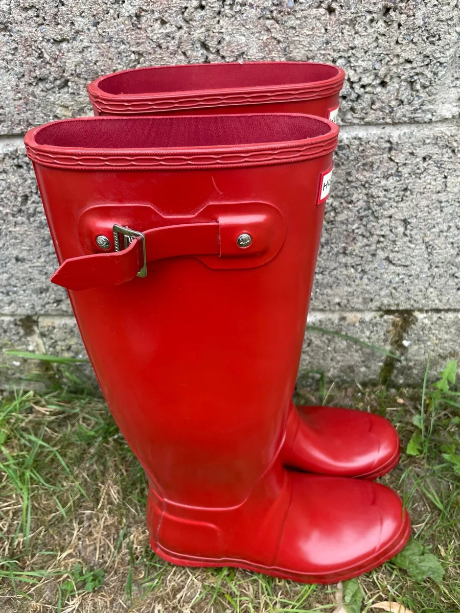 Hunter Original Tall Gloss Ladies Wellington Boots - Image 3