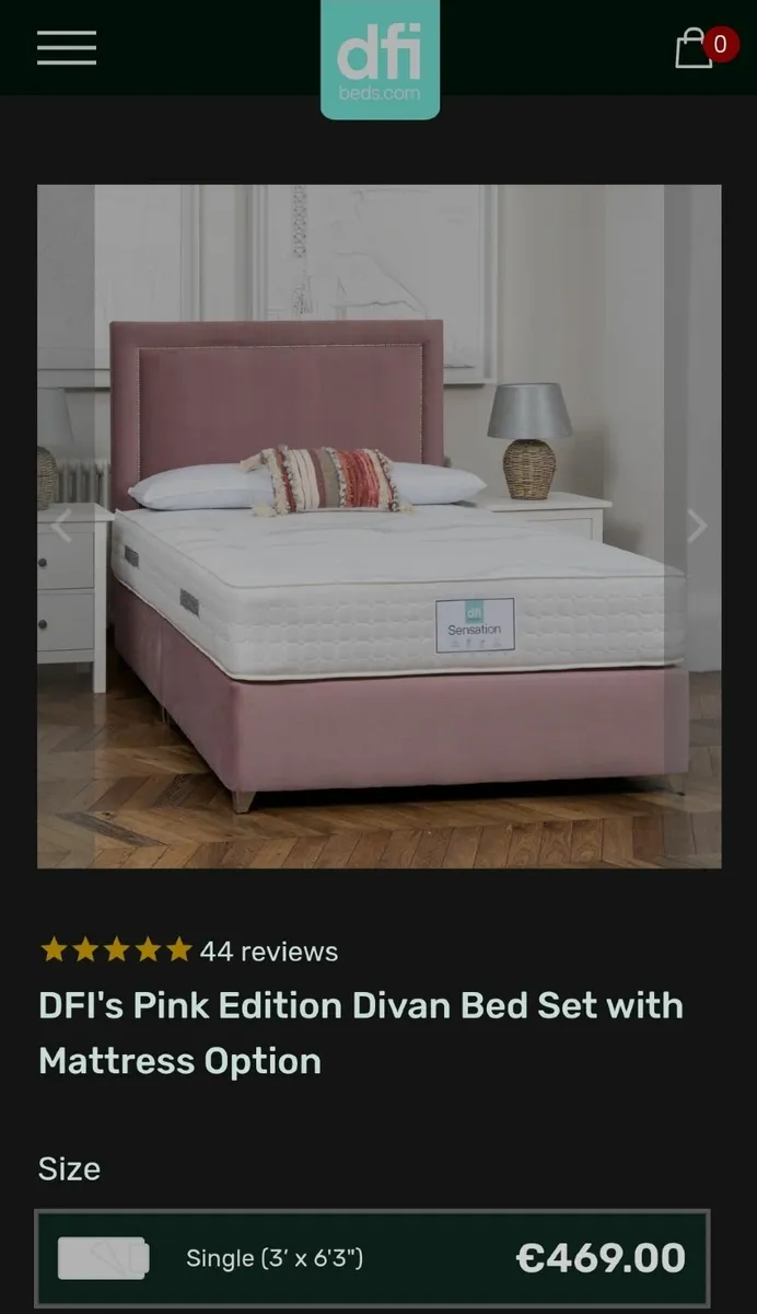 Single Divan Bed Excellent Condition - Image 3