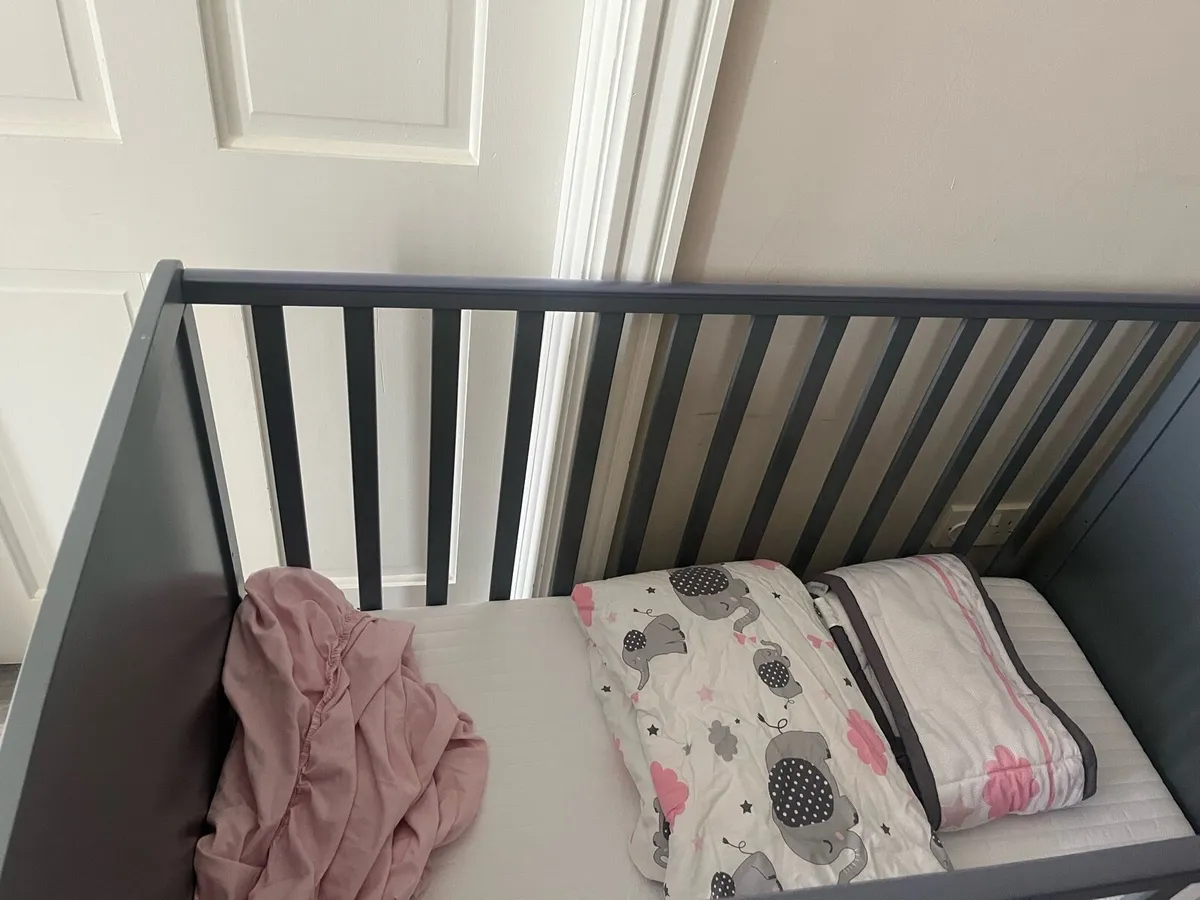 Two Baby Elegance Grey Cots - Image 2