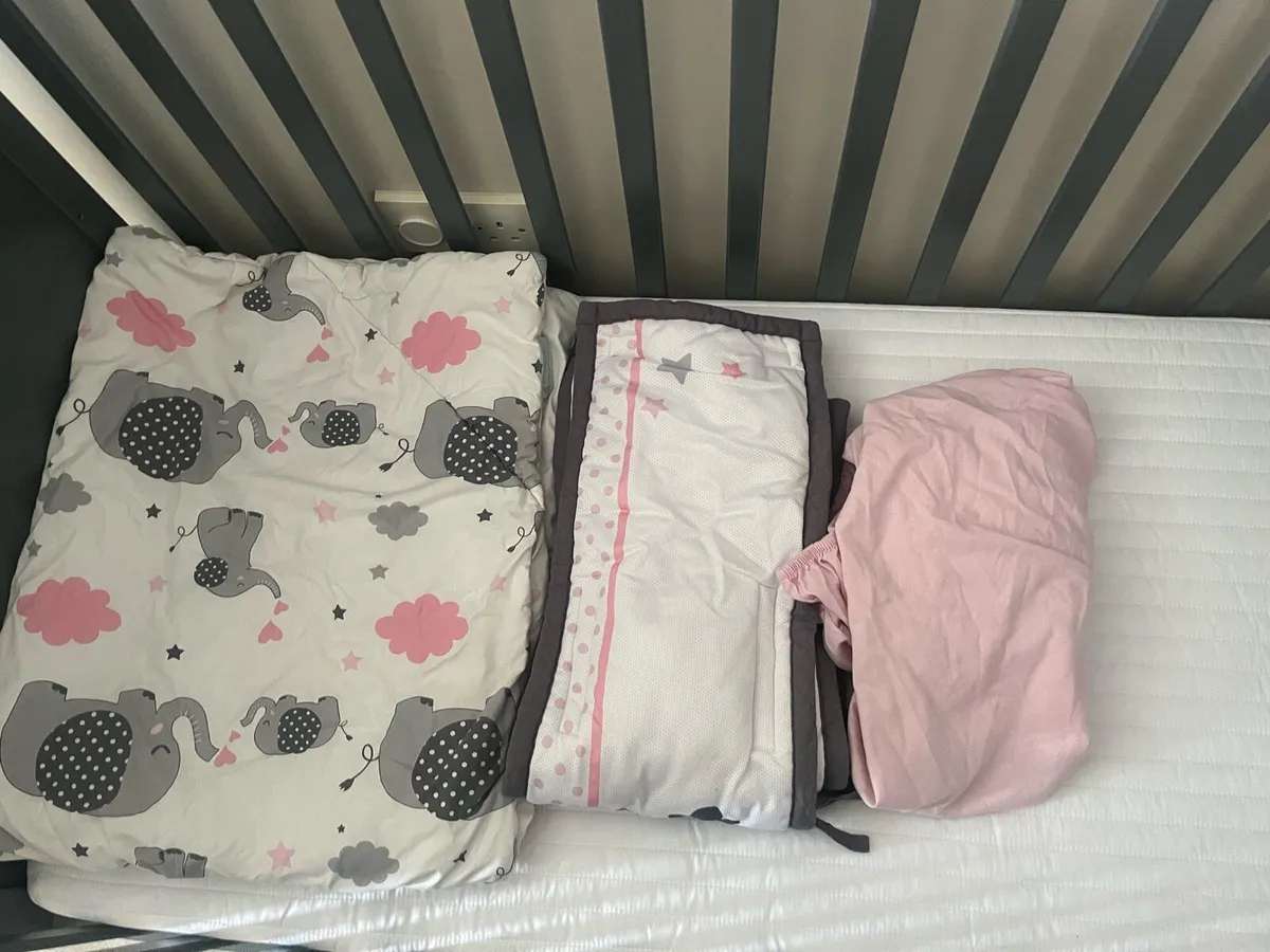Baby Elegance Grey Cot - Image 4