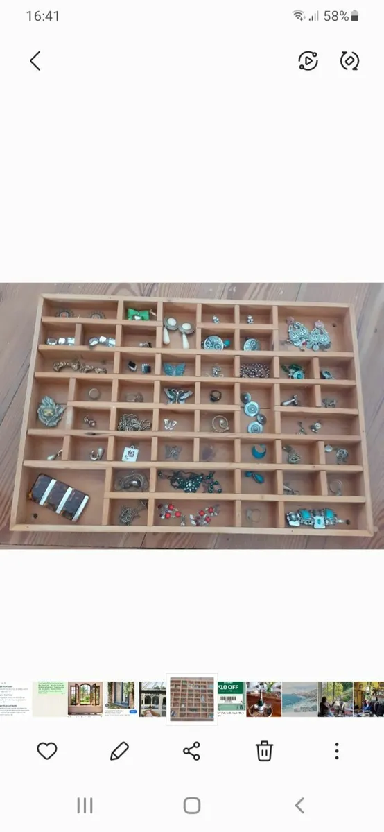 Vintage Bespoke Curio Display Wall Unit. - Image 3