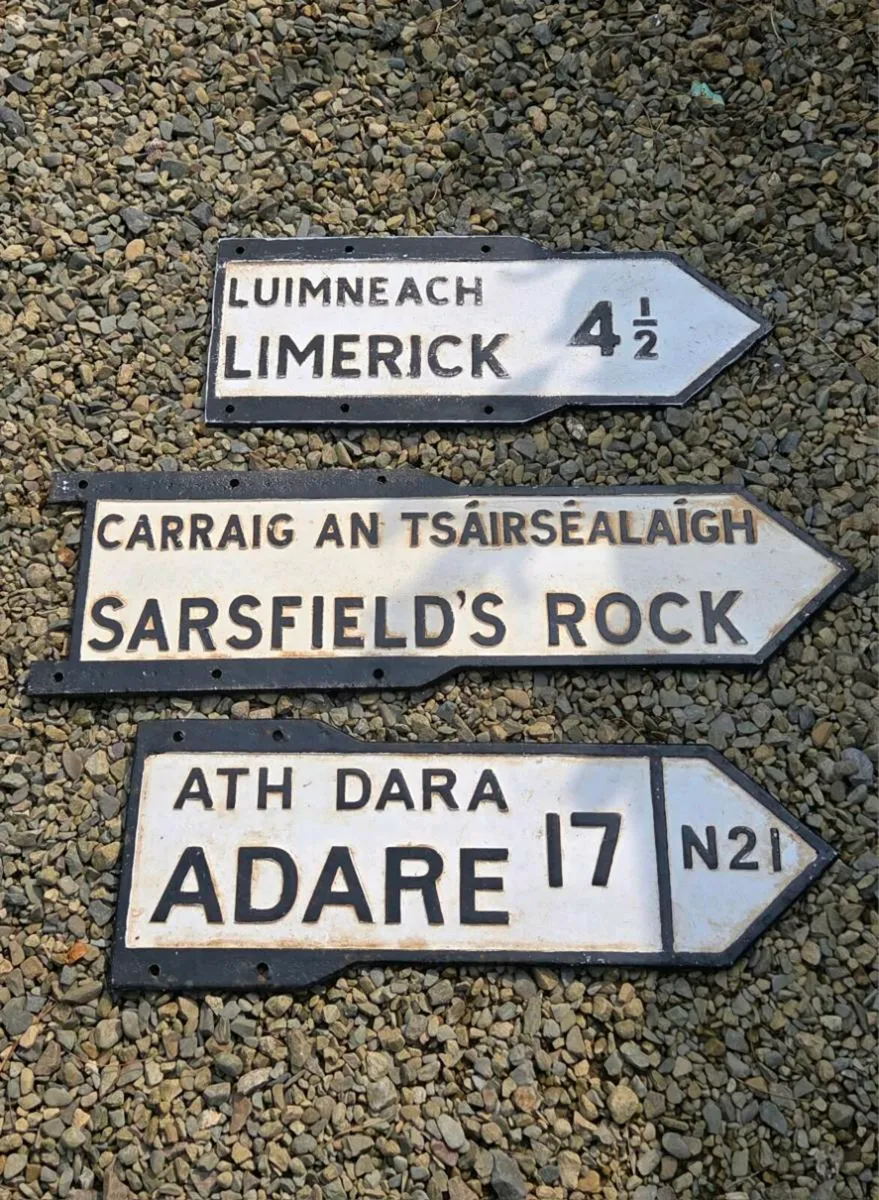 Old irish road signs  for sale - Image 2