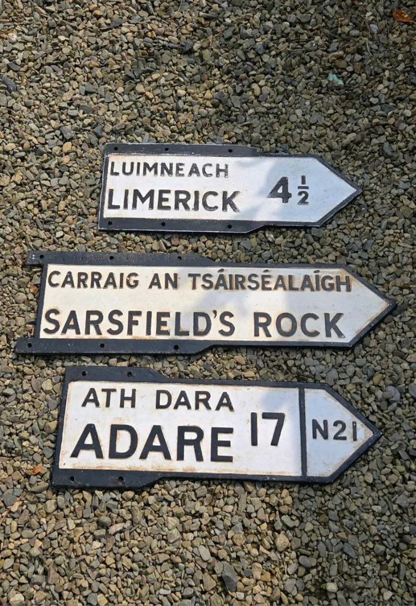 Old irish road signs  for sale - Image 3