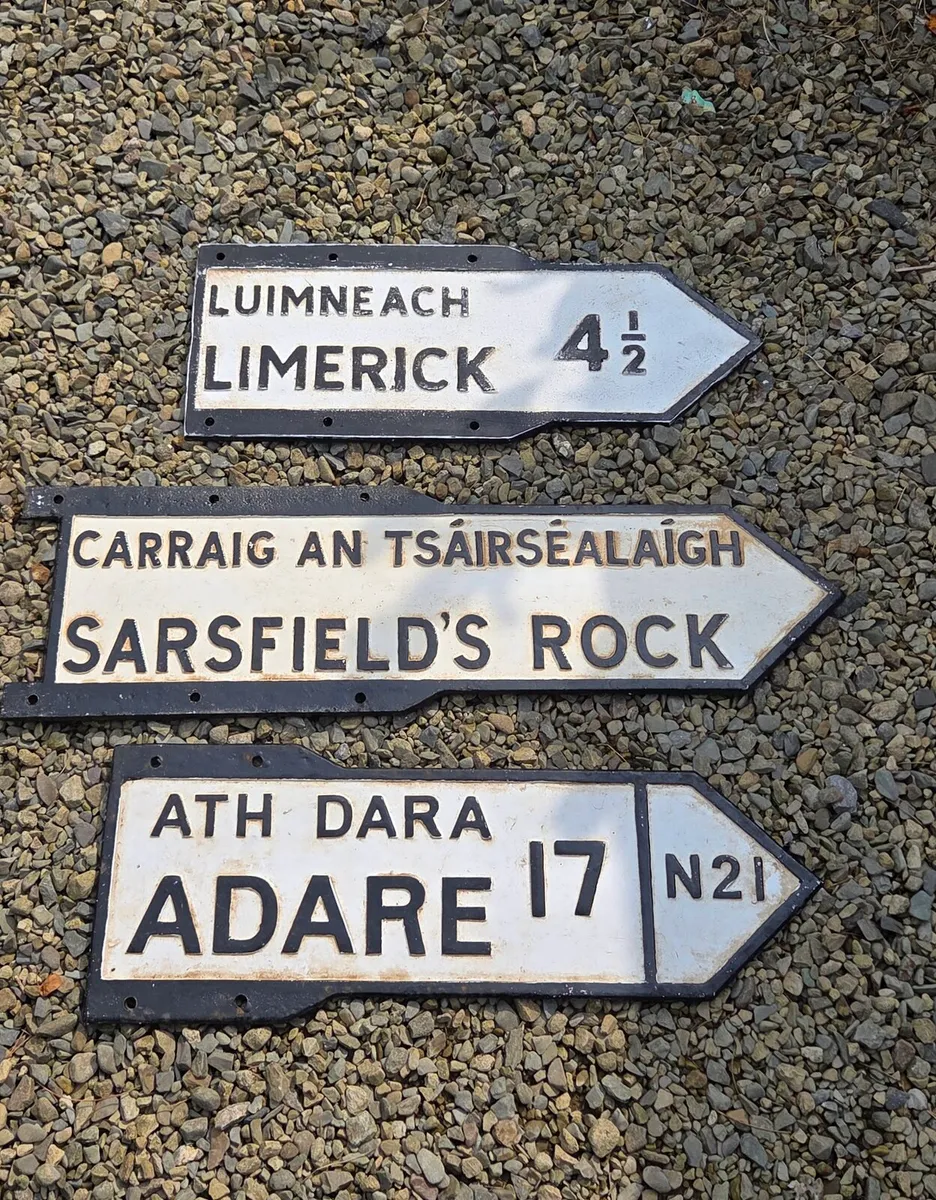 Old irish road signs  for sale - Image 4