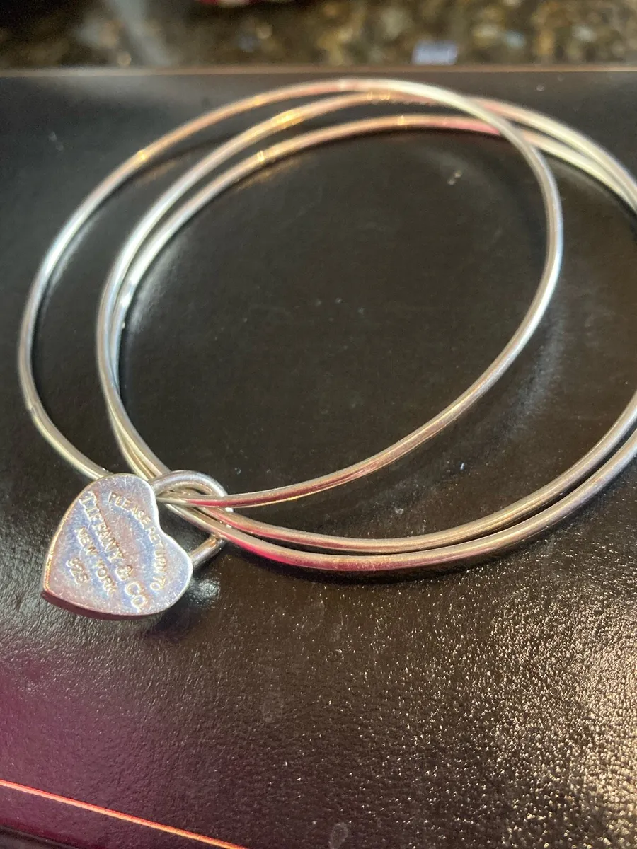 Tiffany & Co Sterling Silver bangle trio - Image 1