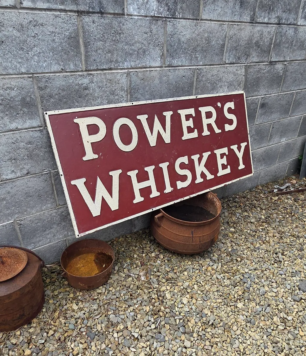 Old Powers whiskey sign - Image 2