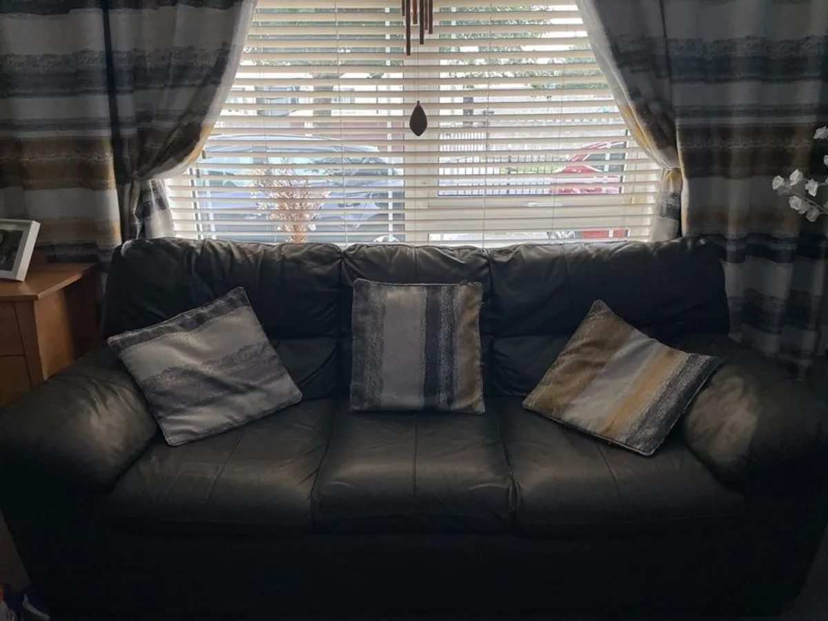 free dark brown leather 3 / 2 to take away - Image 1